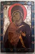 Icône de la Vierge de Belozersk, XIIIe siècle, Musée russe.