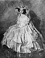 En Crinoline, portrait de l'actrice Rita Sacchetto&nbsp;(en), vers 1910