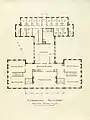 Plan du deuxième étage du réfectoire.