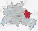 Drapeau de Arrondissement de Marzahn-Hellersdorf
