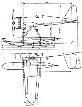 vue en plan de l’avion