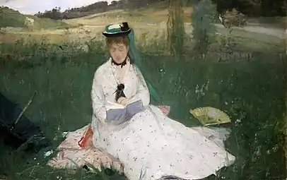 Edma Morisot lisantBerthe Morisot (1867)Cleveland Museum of Art.
