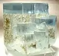 Aigue-marine, Haramosh Mts., Pakistan, 3,7 × 3,5 × 3,3 cm