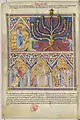 Livre de l'Exode, le candélabre à 7 branches, f.70v