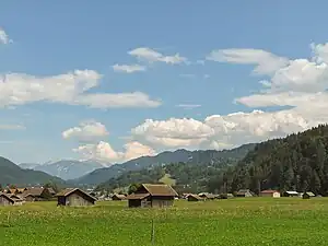 Panorama près de Garmisch-Partenkirchen.