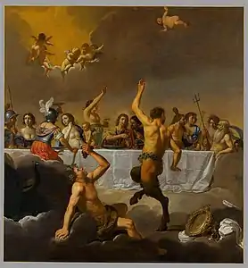 Jan van Bijlert, Le Festin des Dieux (milieu XVIIe siècle).