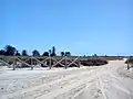 Clôtures qui protègent les dunes et la flore qu'elles abritent.