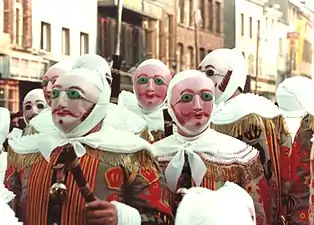 Masques, Gilles, de Binche, Belgique.