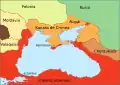 Contrôle du territoire de l'Ukraine en 1600