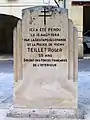 Monument à la Résistance sur la place centrale (août&nbsp;2012).