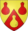 Mantelé d'or à deux gourdes de gueules, et de gueules à une gourde d'or