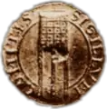 Blason de Guy II d'Auvergne ; sceau comtal du XIIe&nbsp;siècle.