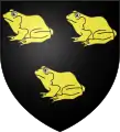 Blason de Pharamon, selon l'Armorial de la Table Ronde (vers 1490)