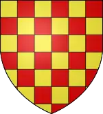 Armes des Ventadour : échiqueté d'or et de gueules.