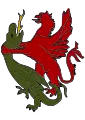 Dragon étranglé par un griffon. République de Volterra