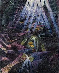 Umberto Boccioni, Les Forces d'une rue, 1911.