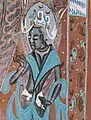 Bodhisattva. Wei du Nord (386 - 534). H. du détail env. 100 cm.Grotte N° 435