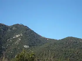 Pics du Bolaric (à gauche) et de Mirailles vus depuis La Selve.