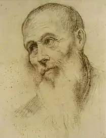 Tête d'homme barbu, XVIe siècle Bonifazio Veronese