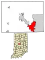 Whitestown après les annexions.