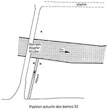 Trois bornes pour déterminer le point dans l’Our (bornes no&nbsp;52)