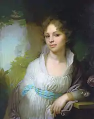 Vladimir Borovikovsky, Portrait de Maria Lopoukhina (1797).
