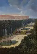 Le bosquet des trois fontaines de côté