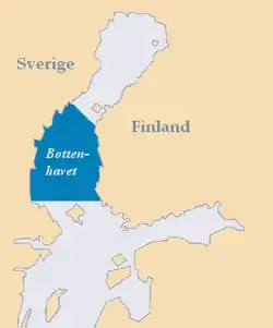 Carte de la mer de Botnie.