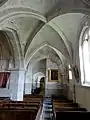 Collatéral nord, 2e&nbsp;travée, vue vers l'ouest.