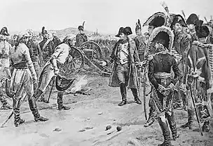 Karl Mack se rendant à Napoléon à Ulm, par Paul-Emile Boutigny