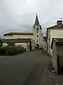 Vue de l'église de Brassempouy