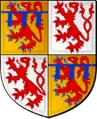 Brederode-Valkenburg (jusqu'en 1531) : écartelé de Brederode et de Valkenburg