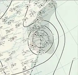 Carte météorologique du 30 juillet.