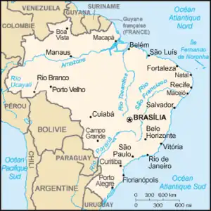 Carte du Brésil