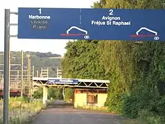 Ancien terminal des trains auto-couchettes.