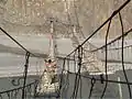 Femmes traversant la rivière Hunza, près de Passu.
