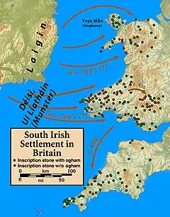 Établissement des Irlandais en Bretagne IVe Ve siècle.