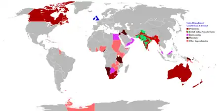 L'empire Britannique au XVIIIe siècle