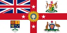 Armoiries sud-africaines mises à jour et couleurs erronées pour l'Australie (de 1930 à ?).