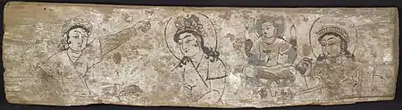 peinture sur soie provenant de ce site, conservé au British Museum