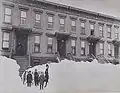 Des enfants de Brooklyn, après le blizzard.