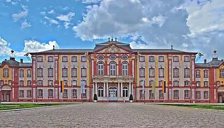 Château de Bruchsal, édifié entre 1720 et 1755 sur ordre du cardinal Damien de Schönborn-Buchheim, prince-évêque de Spire, évêque de Constance