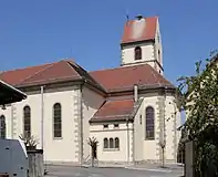 L'église Saint-Georges, côté est.