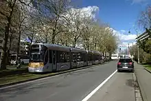 Un boulevard dans la commune belge d’Auderghem