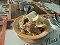 Bubur ayam servi à Solo (Java Centre).