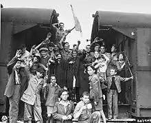 Enfants rescapés de Buchenwald.