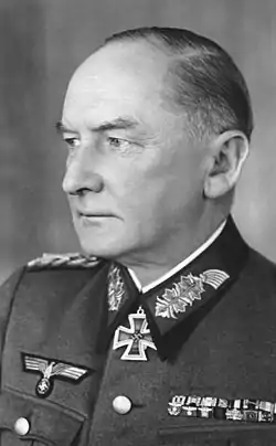 Photographie en noir et blanc d'Erwin von Witzleben en 1940