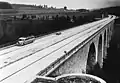 Vue historique du pont sur la Saale de Rudolphstein (de), ouvert en 1936.