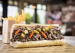 Sandwich italien au bœuf