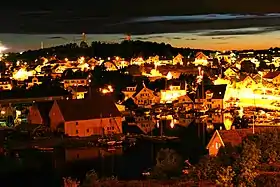 Engøy et Buøy au soir.